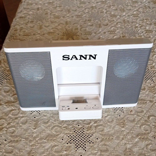 SANN Universal Portable Speaker with Batteries & USB, iPod Dock