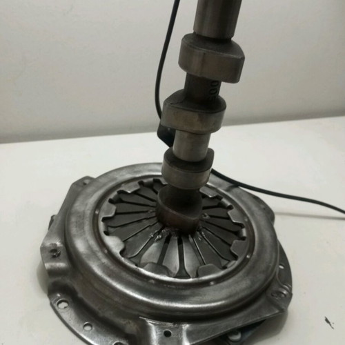 Handmade desk lamp from car parts new