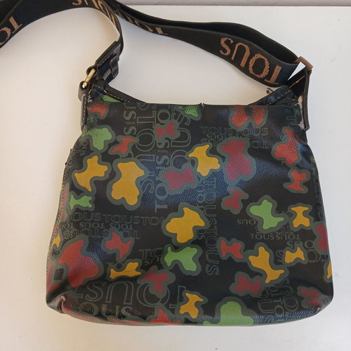 Tous Bear Camo shoulder bag, black multicolor