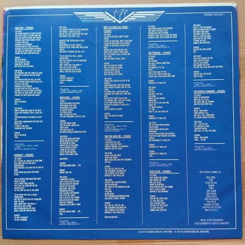 Visage Beat Boy LP electronic near mint
