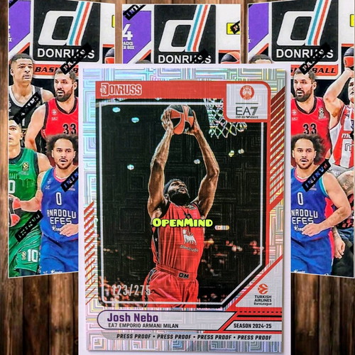 Nebo Press Proof Card /275 Armani Milan Donruss Euroleague 2024-25 new