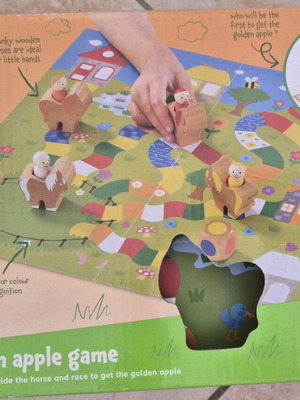 Επιτραπέζιο παιχνίδι Golden Apple Game μεταχειρισμένο, ξύλινα κομμάτια, 3-6 ετών