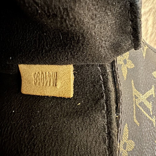 Louis Vuitton original women's bag, black and gold