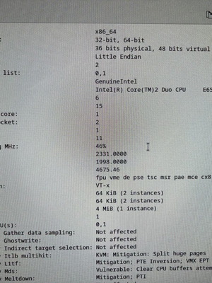 Intel E6550 Dual Core used with fan