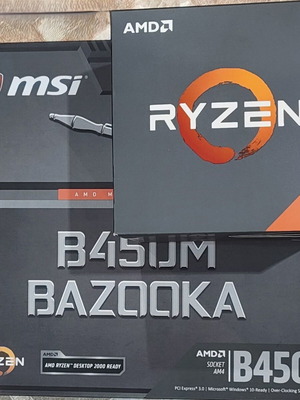 Gigabyte B450M Bazooka μητρική και Ryzen 5 2600 επεξεργαστής μεταχειρισμένο πακέτο