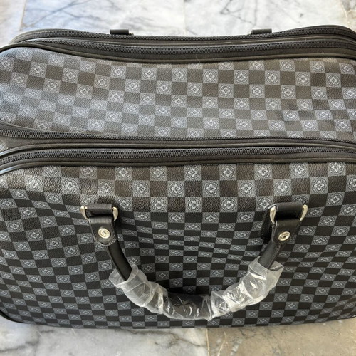 Travel bag duffel style checkerboard new