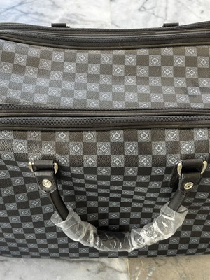 Travel bag duffel style checkerboard new