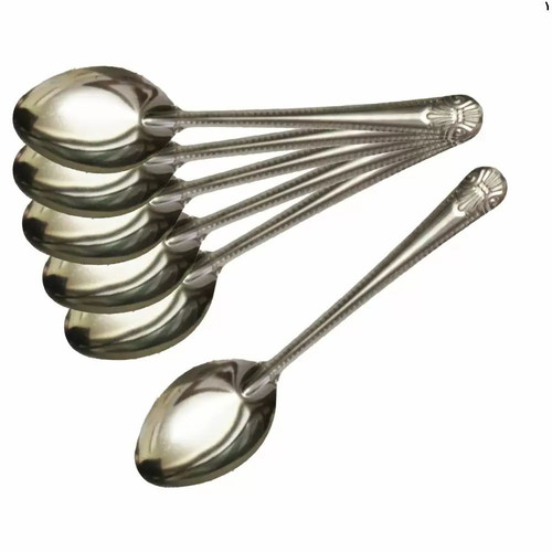 Metal spoons set of 6, 17cm