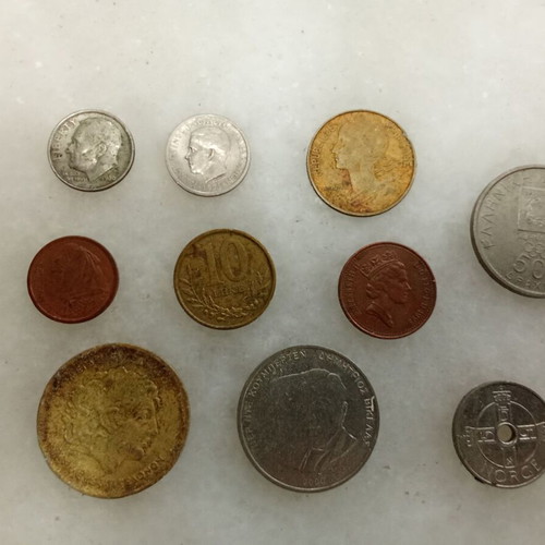 Coins used, pack of 10 from various countries