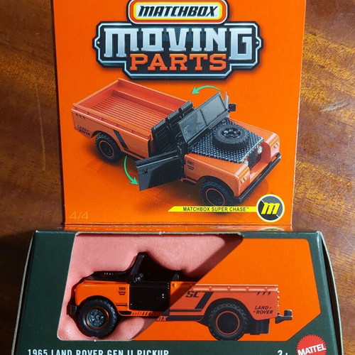 Matchbox Moving Parts 1986 Land Rover Gen II Pickup Super Chase sealed