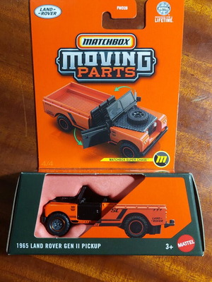 Matchbox Moving Parts 1986 Land Rover Gen II Pickup Super Chase sealed