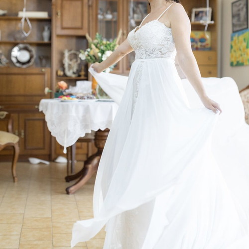 Pronovias Goblin Boho Chic wedding dress like new