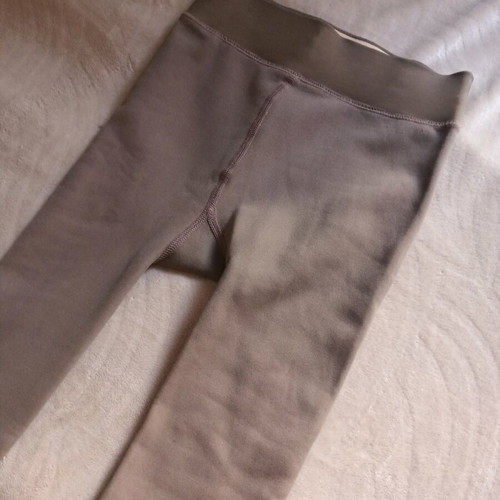 Tights-Leggings with 220gr fleece brown like new, size M