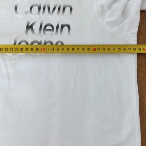 Calvin Klein Jeans white T-shirt L, oversized fit