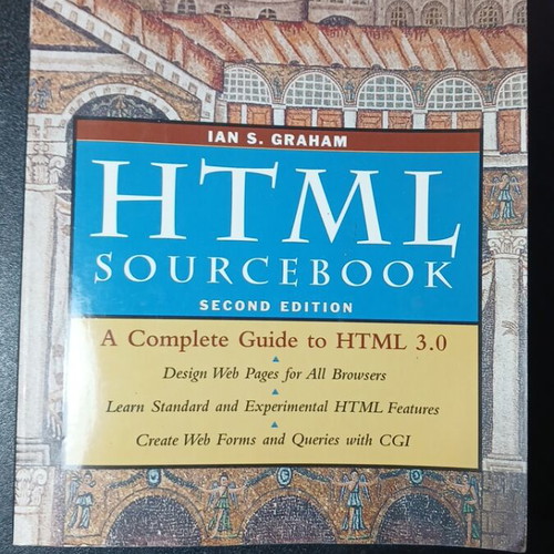 HTML Sourcebook book used, Ian S. Graham, English