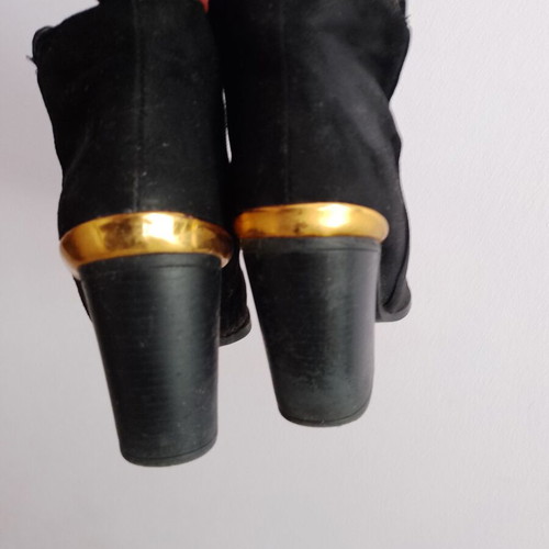 Esmara ankle boots used size 38 with wide heel and free makeup bag