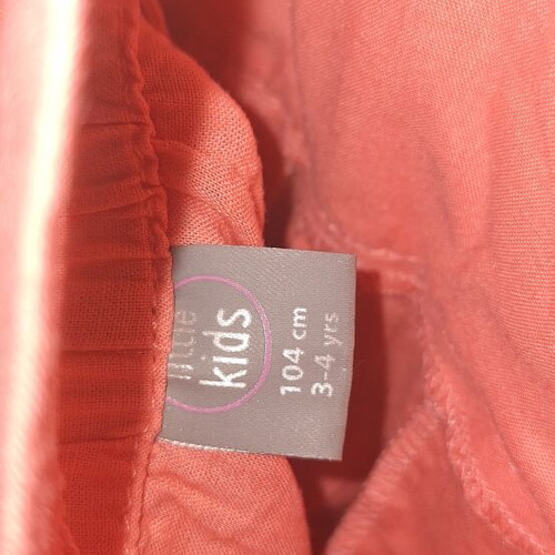 Girls' jumpsuit coral, like new, size 4 years
