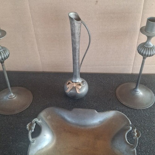 Silver-plated brass decorative items used