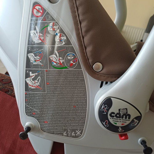 Baby car seat and port bebe CAM like new, 0-13 kg, made in Italy