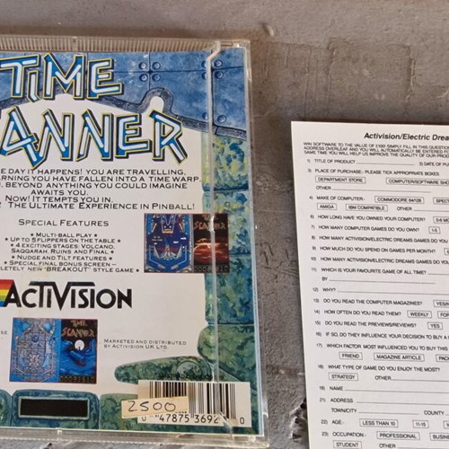 Time Scanner Activision Amstrad 6128 disc