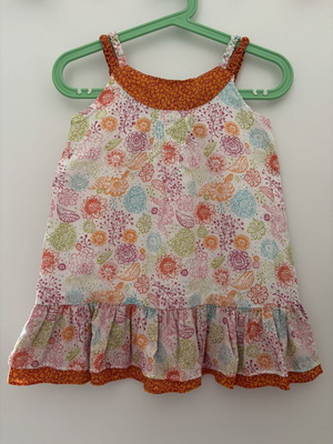 Losan cotton summer dress for girl up to 2 years like new, size 92 cm