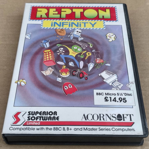 Repton Infinity like new, complete in box for BBC Micro