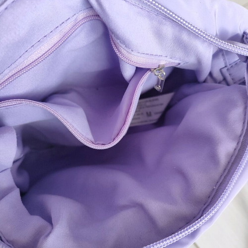 Stradivarius shoulder bag like new, purple, puffer jacket fabric