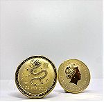  Συλλεκτικό Νόμισμα επιχρυσωμένο Αυστραλίας 100 dollars 1oz