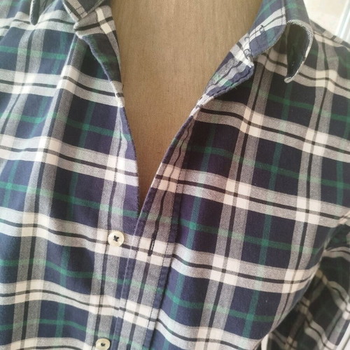 Zara men's shirt size M blue and green like new