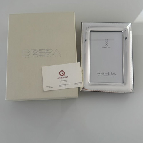 Brera Italian silver photo frame new with box