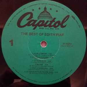 Edith Piaf The Best Of Edith Piaf vinyl record used, pop