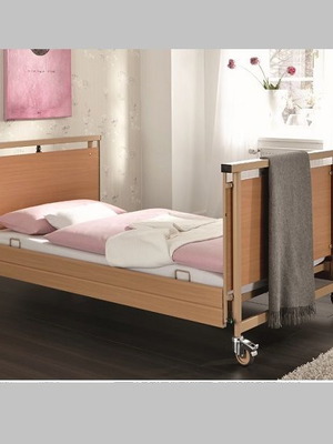 Burmeier Allura semi-double hospital bed like new, heavy-duty electric