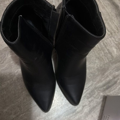 Black ankle boots used, size 37