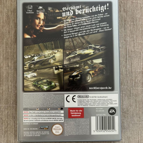 Need for Speed Most Wanted Nintendo GameCube PAL used, complete