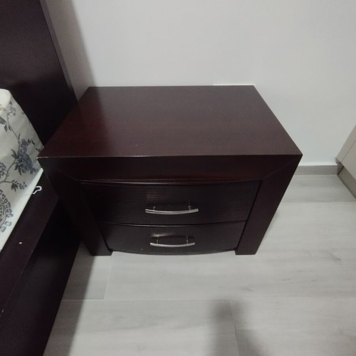Wooden bedroom set with bed 160x200 and nightstands like new