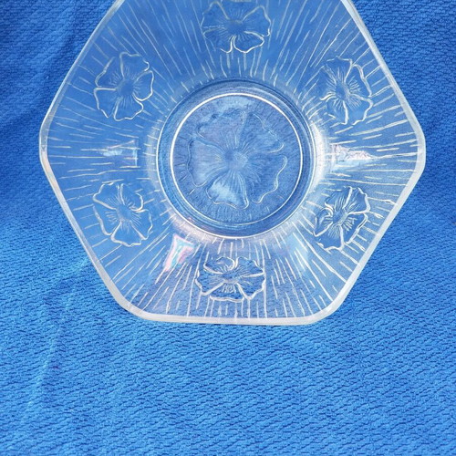 Glass salad bowl used in good condition