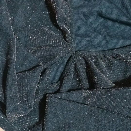 Bershka long-sleeve top cypress with glitter like new