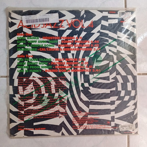 Acid Jazz Vol. 4 vinyl record like new