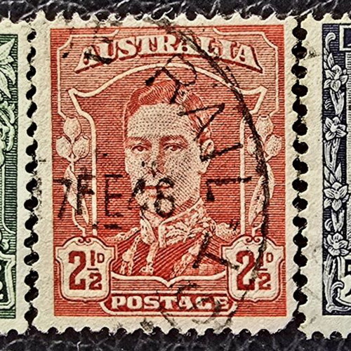 Australia 1942 stamp set, 3 pieces