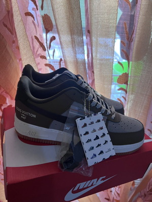 Nike Air Louis Vuitton αθλητικά παπούτσια καινούργια, casual στυλ, γκρι και καφέ