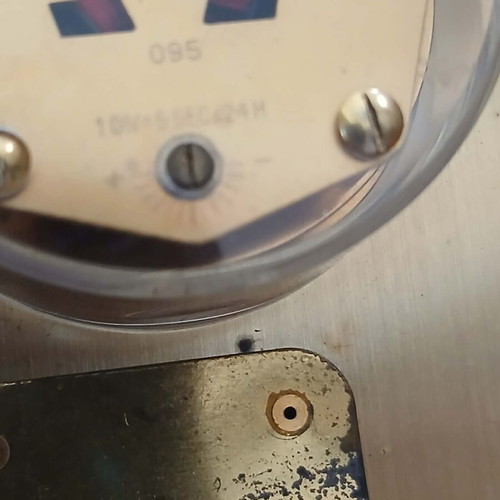 Omega table clock used with wear, needs repair