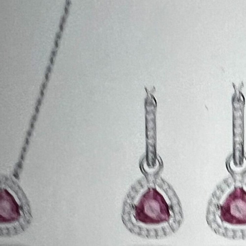 Swarovski jewelry set new, pink