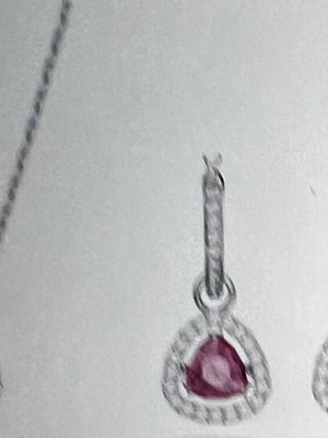 Swarovski jewelry set new, pink