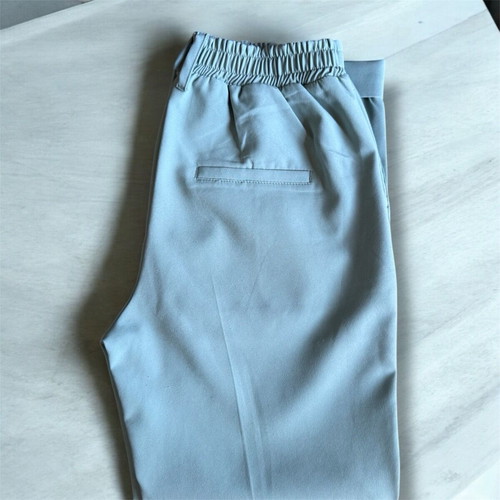 Bershka women's light blue straight leg trousers size 34 like new