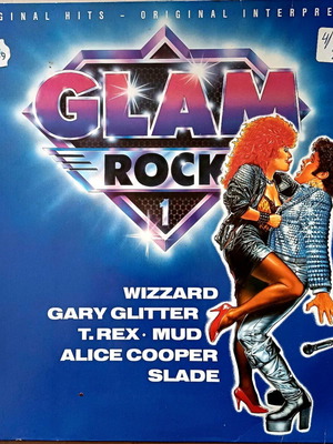 Glam Rock Various Artists LP used, Virgin Records, 1990