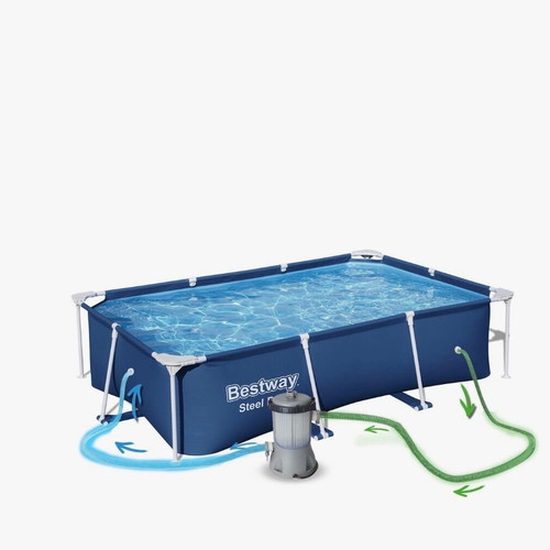Bestway PVC Pool 2300lt with Metal Frame 259x170x61cm new