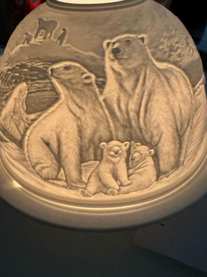 Candle holder like new, beautiful, gypsum