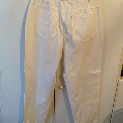White cotton pants size S/M like new