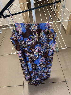 Zara dress, blue and brown, size M