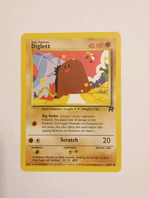 Κάρτα Diglett (Team Rocket 52/82) μεταχειρισμένη